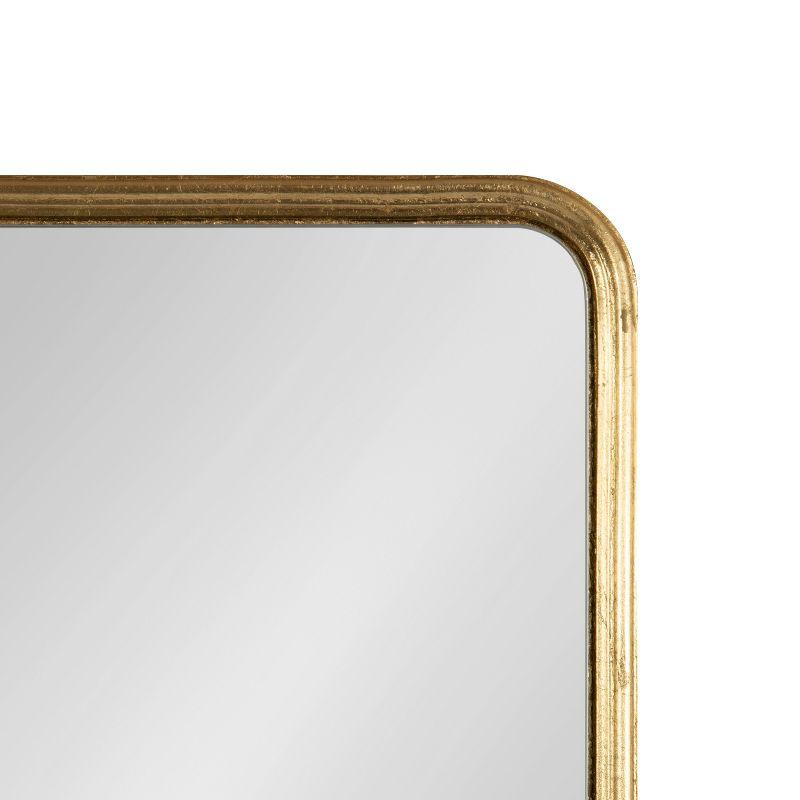 Kate and Laurel Caskill Rectangle MDF Full Length Mirror, 16x48, Gold