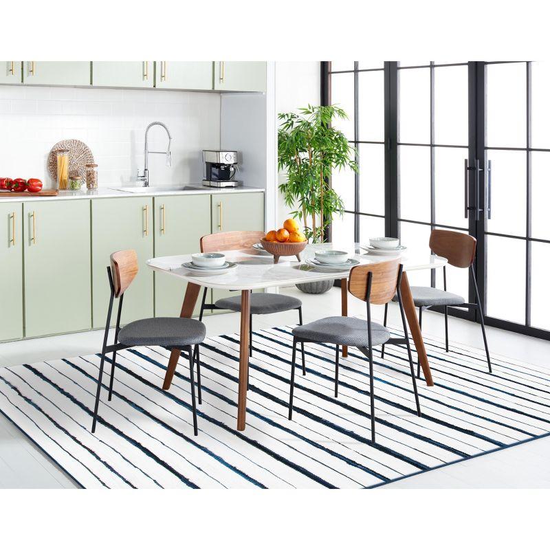 Montauk MTK623 Hand Woven Area Rug - Navy/Ivory - 4'x6' - Safavieh.