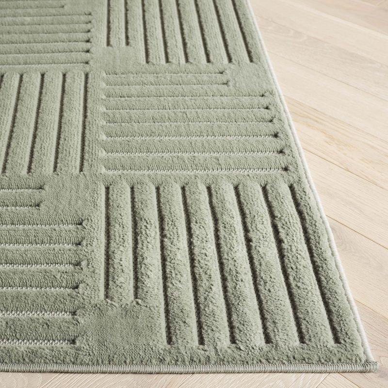 Selena SLE678 Power Loomed Indoor Area Rug - Green - 4'x6' - Safavieh