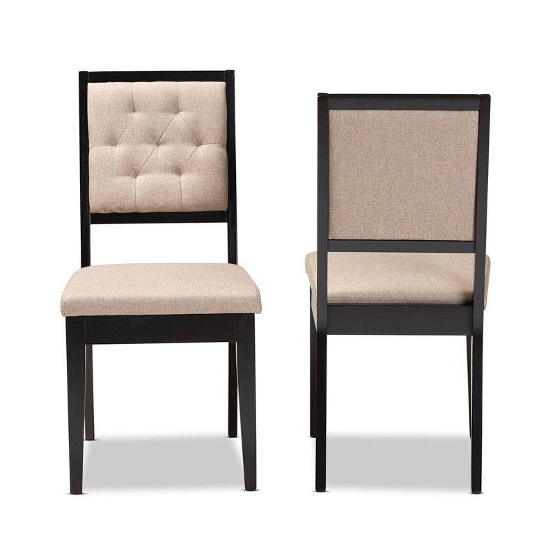 2pc Gideon Wood Dining Chair Set - Baxton Studio