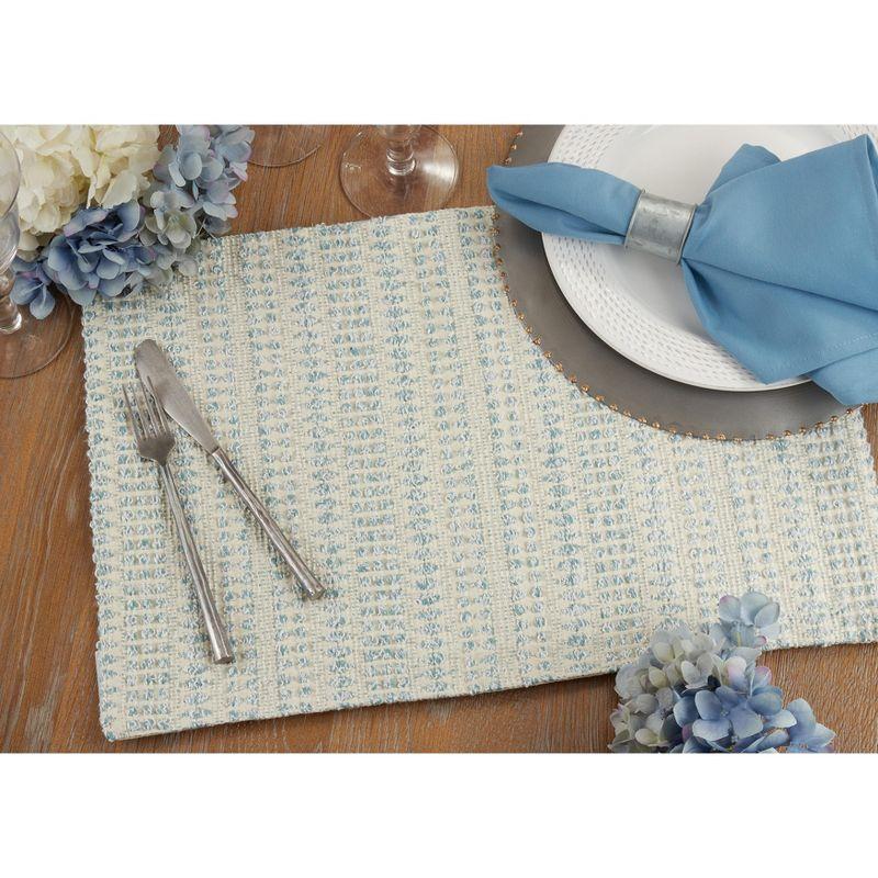 Saro Lifestyle Line Design Woven Placemats (Set of 4)