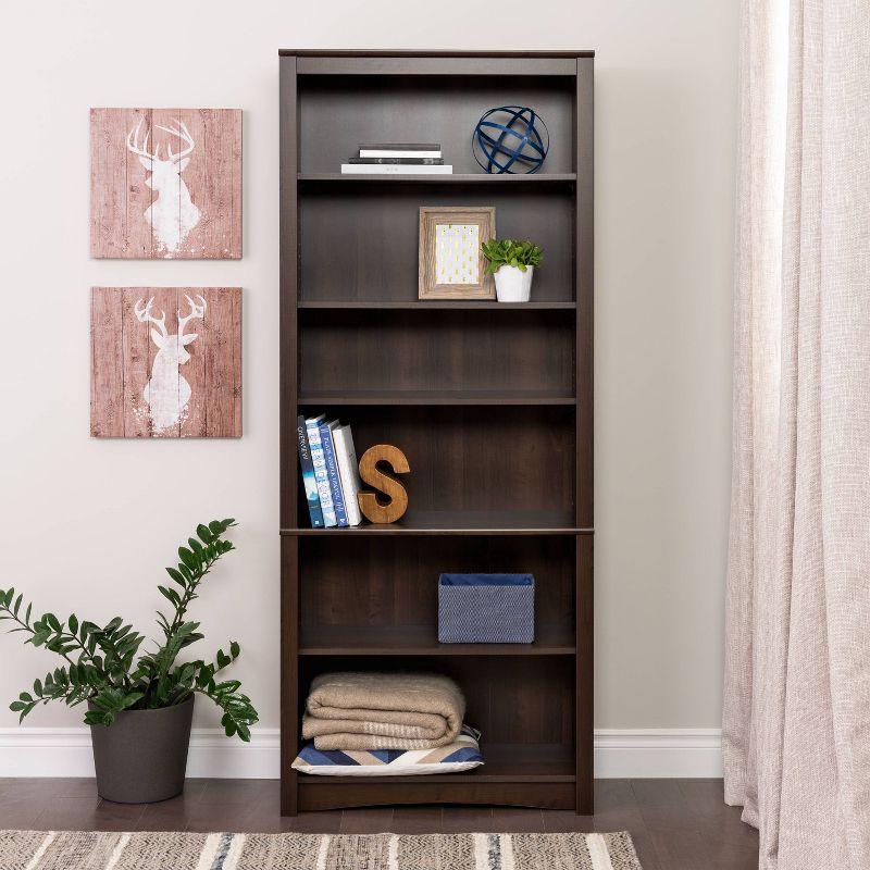 6 Shelf Bookcase Espresso - Prepac