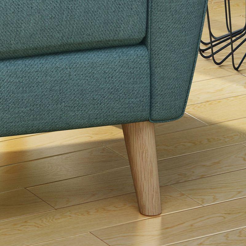 Christopher Knight Home Treston Mid Century Club Chair Blue: Upholstered Armchair, Reading Seat