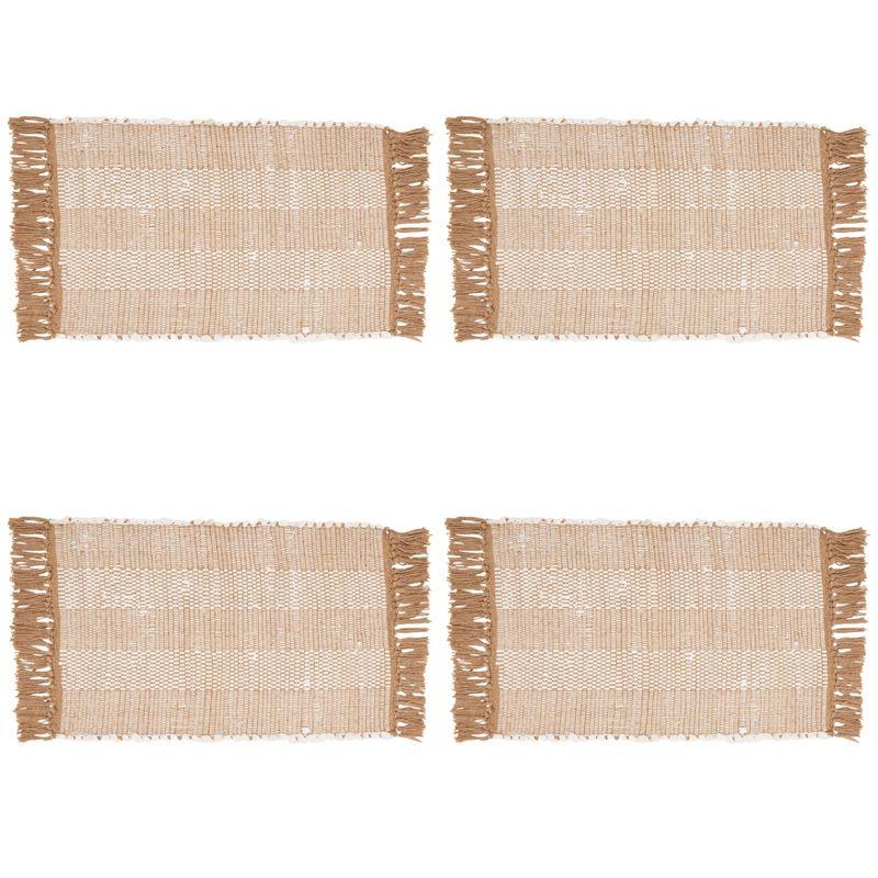 Cotton Striped Rectangle Placemat (Set of 4)