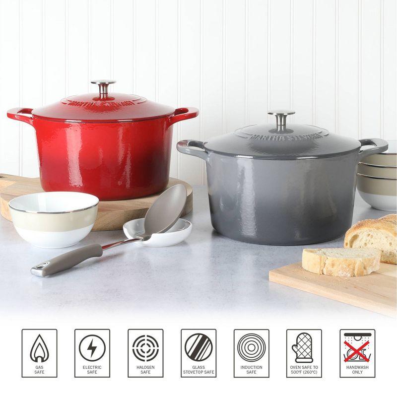 Martha Stewart Martha Stewart Gatwick 7 qt. Cast Iron Round Dutch Oven with Lid