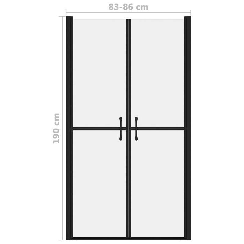 33.9'' - W x 74.8'' H Double Sliding Door Framed Shower Door with
