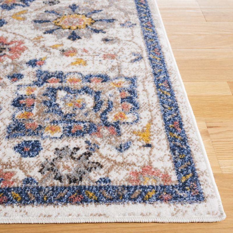 Reversible Astoria Charm Blue and Beige Synthetic 4' x 6' Rug