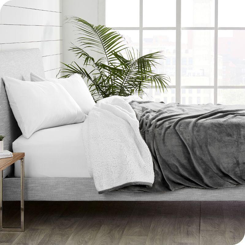 Bare Home Sherpa Fleece Blanket