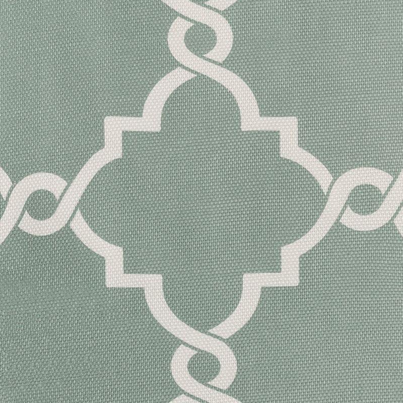 Saratoga Fretwork Print Grommet Top Window Valance