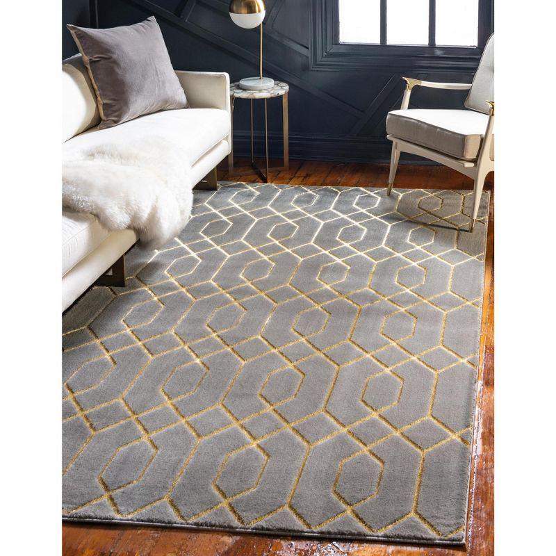 Glam Gray/Gold Area Rug