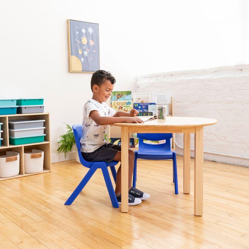 ECR4Kids Plastic School Stack Chair, Classroom Furniture