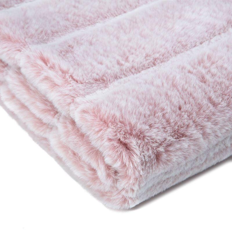 Chanasya Frost Tip Fur Throw Blanket - Reversible Mink Blanket