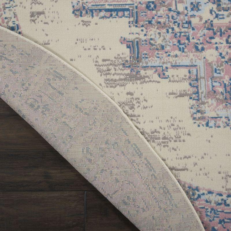 Nourison Grafix GRF14 Ivory/Pink Area Rug 8' x ROUND