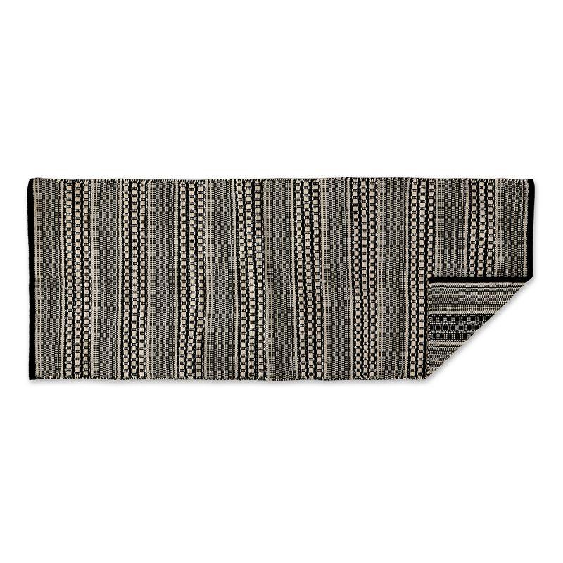 Design Imports Modern Dobby Stripe - Black - 2 Ft 6 In X 6 Ft