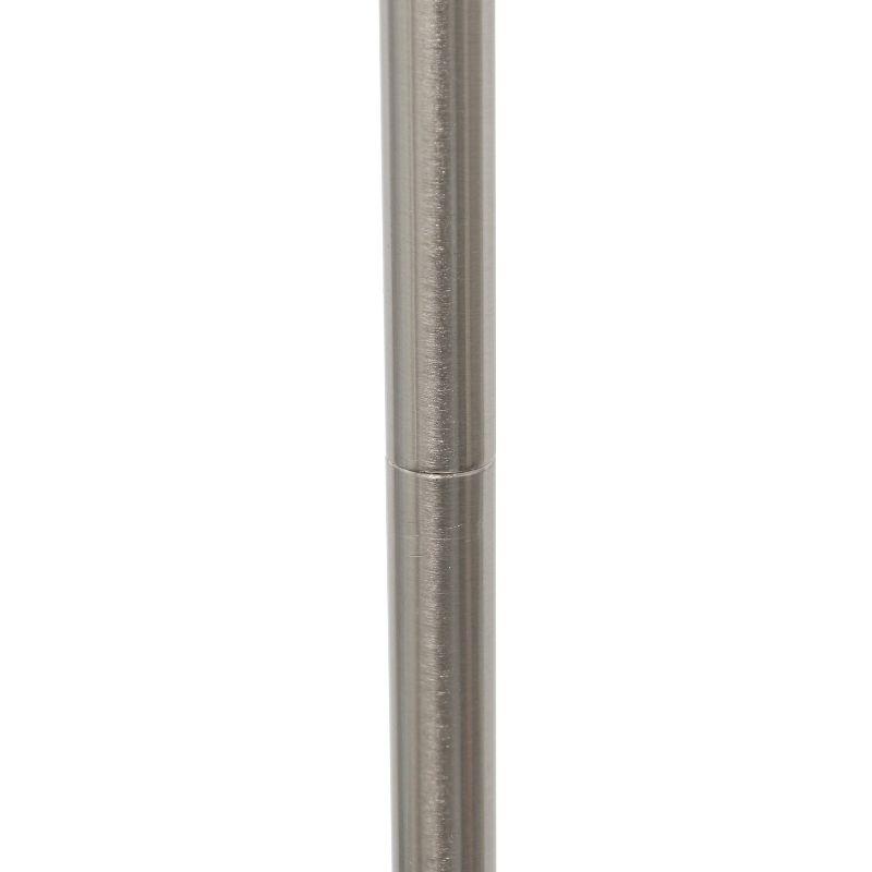 Drum Shade Floor Lamp White - Simple Designs: Brushed Nickel, Modern Style, ETL Listed