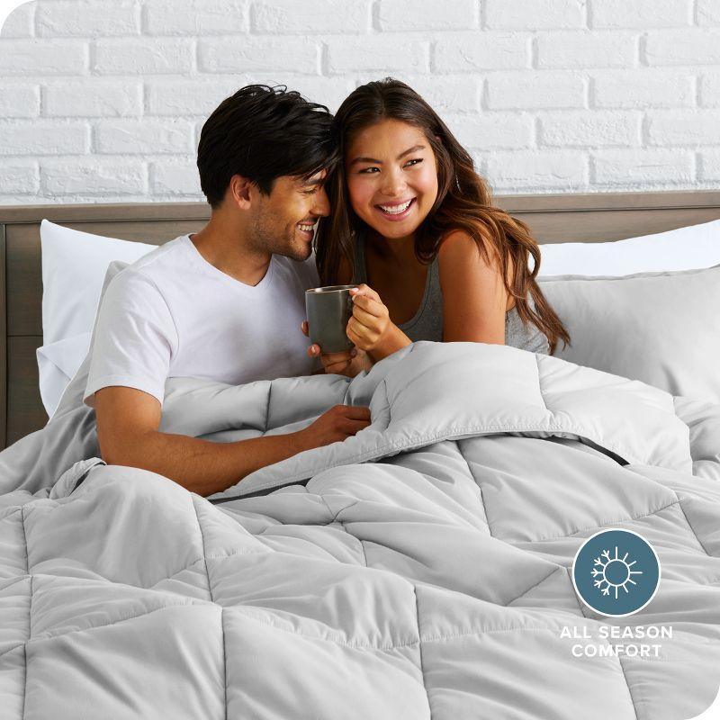 Bare Home Traditional Box Stitch Comforter Set