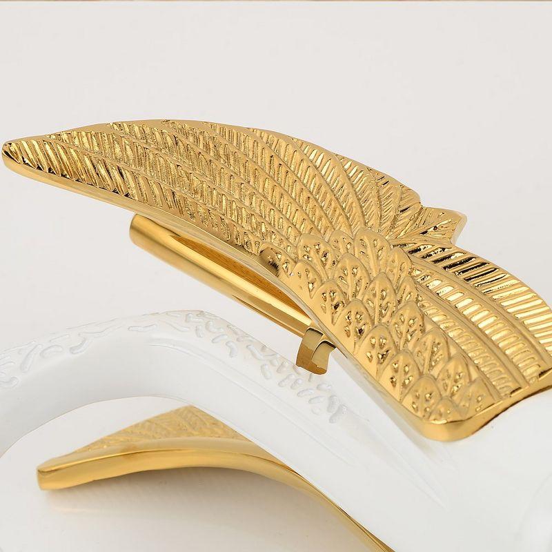 BWE Single Handle Vessel Sink Faucet with Pop-Up Drain in Gold