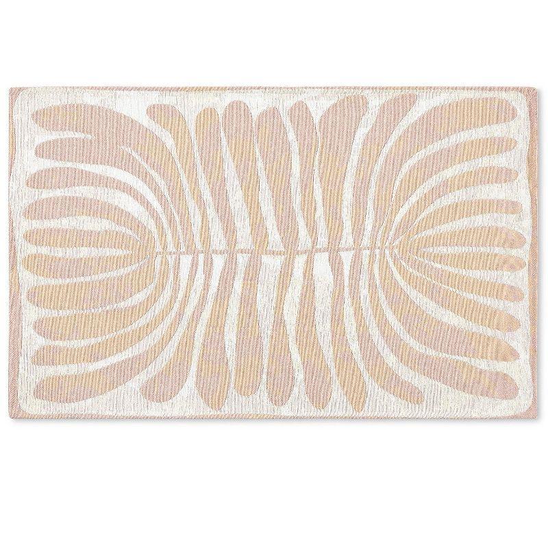 Town & Country Living TOWN & COUNTRY Luxe Livie Matisse Cutout Everwash Non-Slip Backing Washable Multi-Use Kitchen Mat