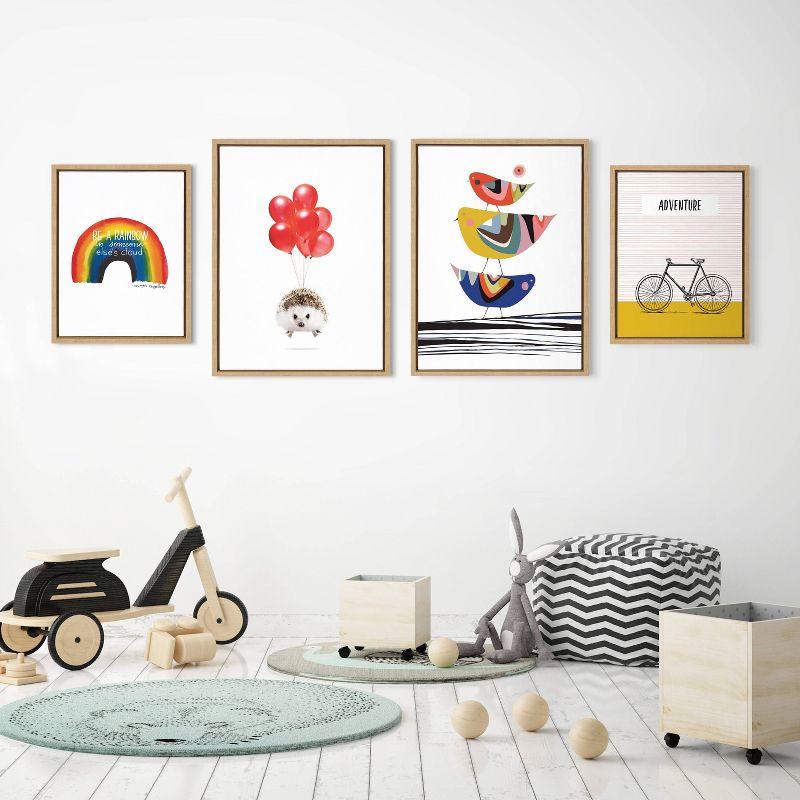 Whimsical Animal and Adventure Canvas Art Set