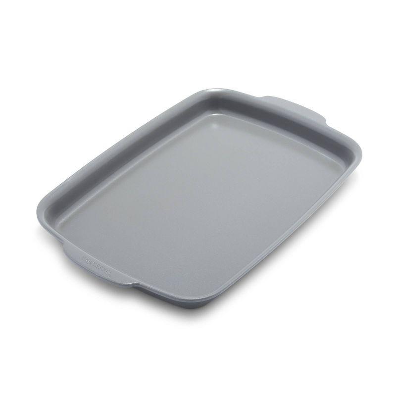 Gray Aluminum Nonstick Quarter Sheet Pan with Handles