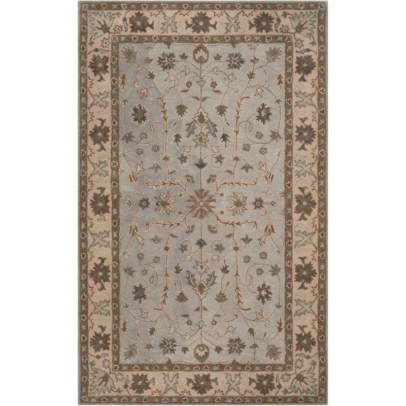 Heritage HG864 Hand Tufted Area Rug - Green/Beige - 4'x6' - Safavieh.