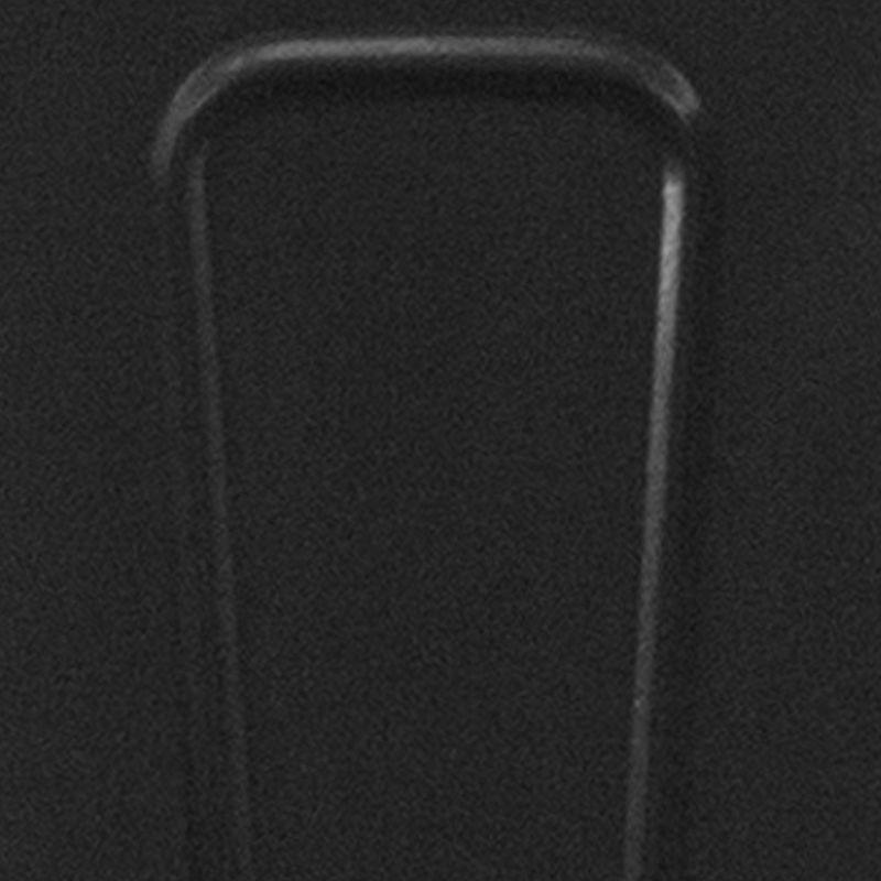 Merrick Lane Black Metal Dining Chair With Curved Vertical Slatted Back And Square Seat