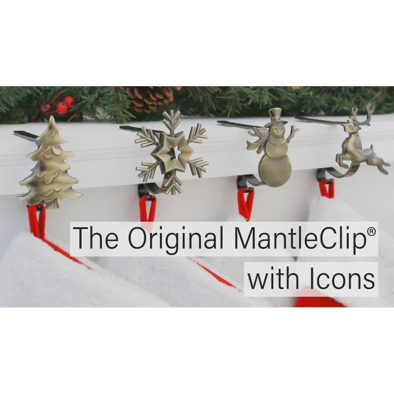 Haute Decor Original MantleClip 4 Piece Stocking Holder