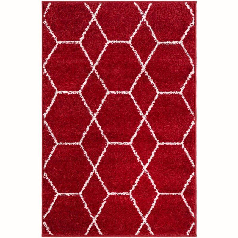 Unique Loom Trellis Frieze Geometric Trellis Indoor Woven Area Rug