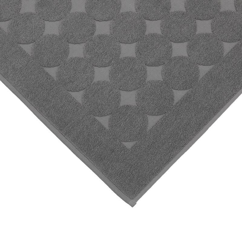 Sinemis Terry Bath Rug Dark Gray - Linum Home Textiles: Woven, Machine Washable, Low Pile