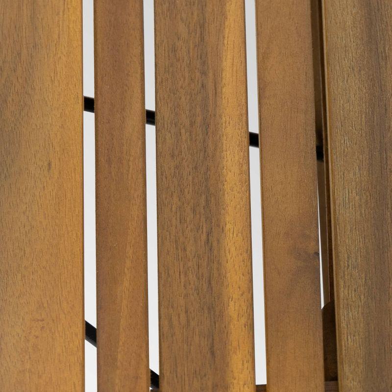 Kyoto Acacia Wood Folding Side Table - Teak - Christopher Knight Home