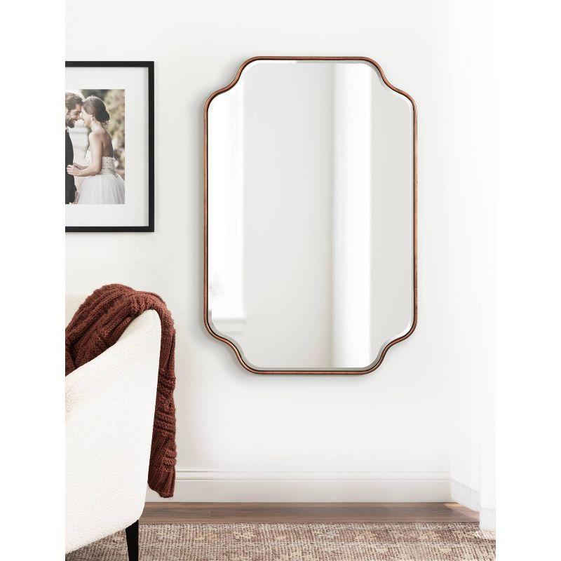 Kate & Laurel All Things Decor 24"x36" Plumley Framed Wall Mirror Bronze