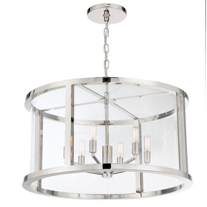 Crystorama Lighting Devon 6 - Light Chandelier in  Polished Nickel