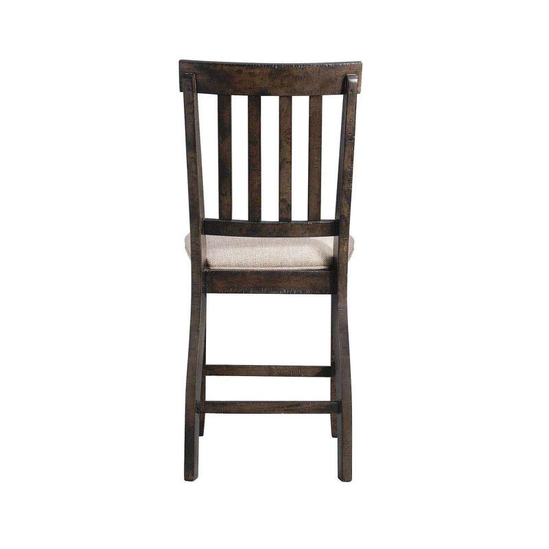 Stanford Slat Counter Height Barstool Brown - Picket House Furnishings