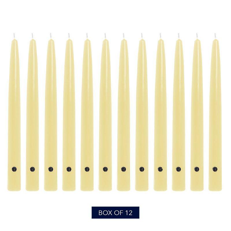 12ct 10" Limoncello Unscented Dripless Handipt Taper Candle - Colonial Candle