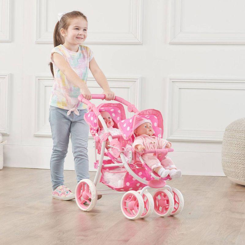 Badger Basket Reversible Double Doll Stroller