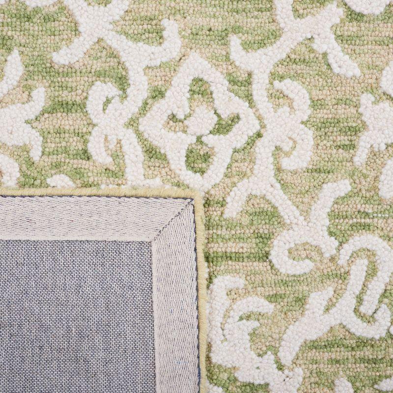 Blossom BLM104 Hand Tufted Area Rug - Light Green/Ivory - 6'x9' - Safavieh.