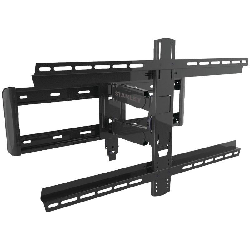 Stanley Black Steel Large Full-Motion TV Mount for 37"-80" Screens