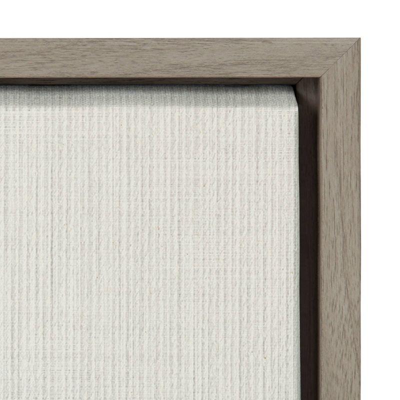 18" x 40" Sylvie Eucalyptus Botanical II by The Creative Bunch Studio Framed Wall Canvas Gray - Kate & Laurel All Things Decor