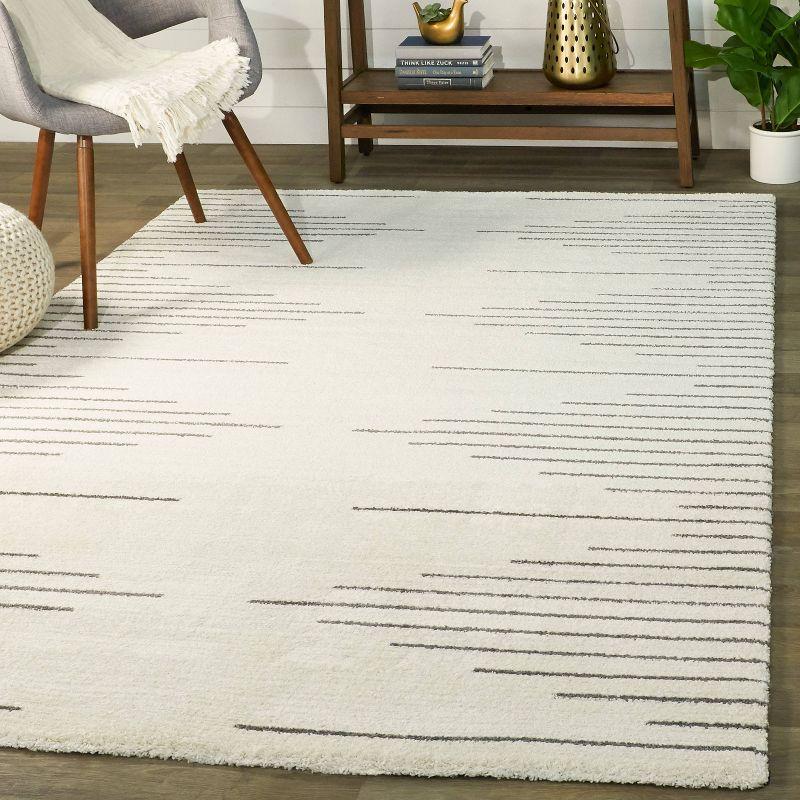 Bonfiglio Power Loom Cream/Gray Area Rug