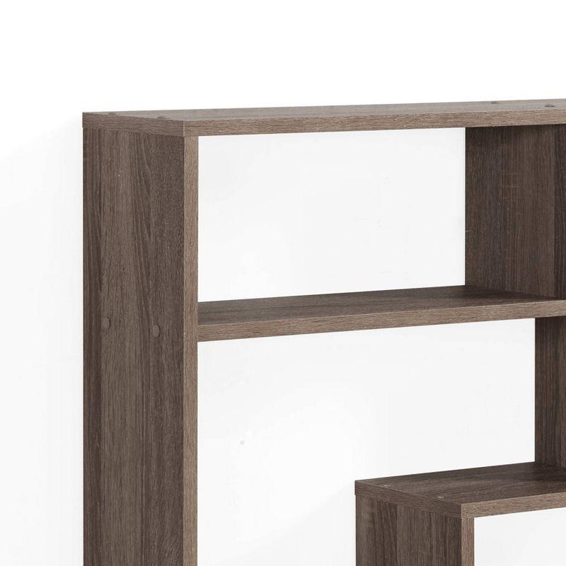 Modern Weathered Oak Floating Wall Shelf Unit, 40" x 6"