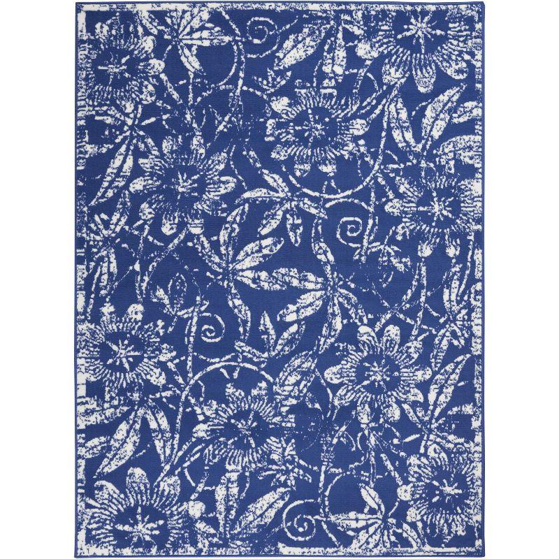 Nourison Whimsicle WHS05 Indoor only Area Rug - Navy 5' x 7'