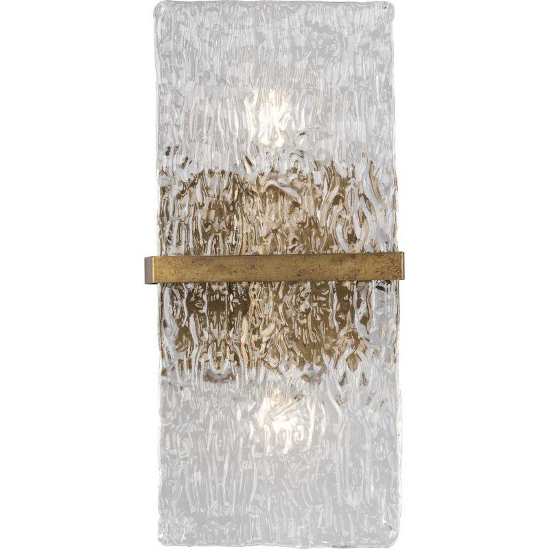 Gold Ombre Artisanal Glass Wall Sconce, 15-inch