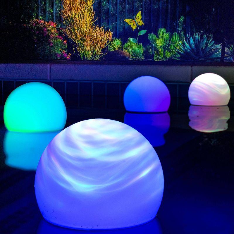 H2Orb Indoor/Outdoor Table Lamp - BlissLights: LED Night Light, Pool & Garden Aurora Effects