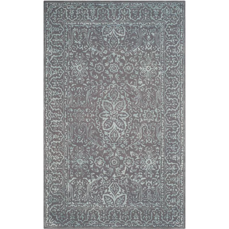Glamour GLM516 Hand Tufted Area Rug - Opal/Grey - 5'x8' - Safavieh.