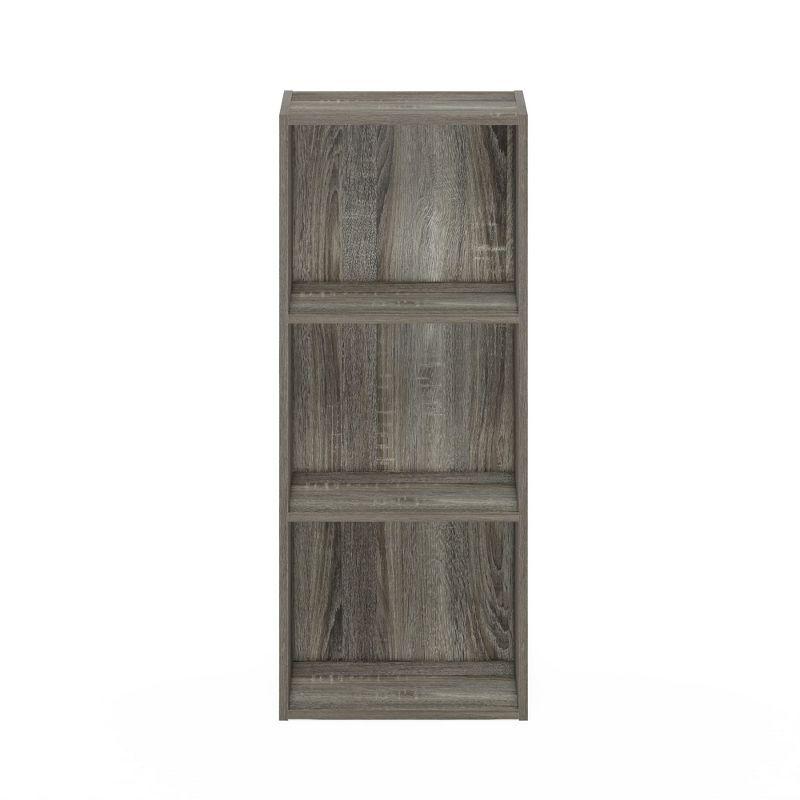 Furinno 3-Tier Easy Assembly Ultility Shelf Open Bookcase Dispaly Organizer,French Oak