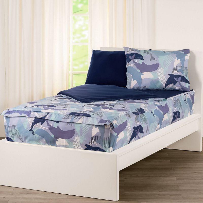 Diving Dolphins Bunkie Deluxe All-In-One Zipper Bedding Set