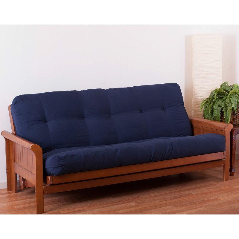 Navy Handcrafted Memory Foam Full Futon Mattress