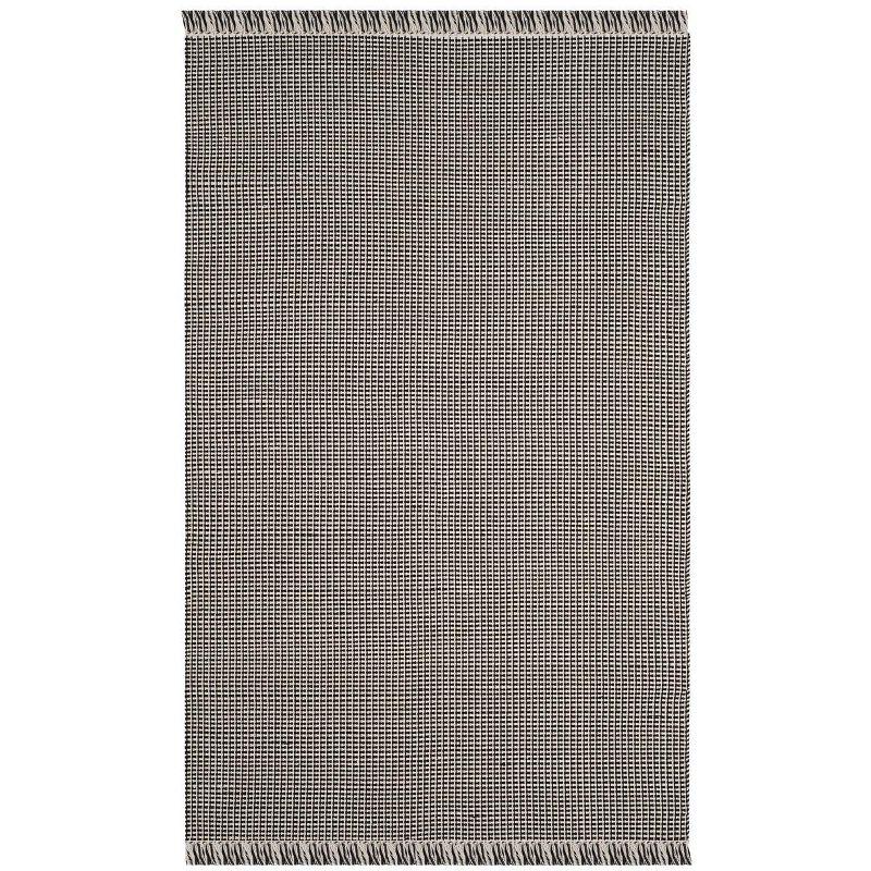 Montauk MTK340 Hand Woven Indoor Area Rug - Ivory/Black - 5'x8' - Safavieh