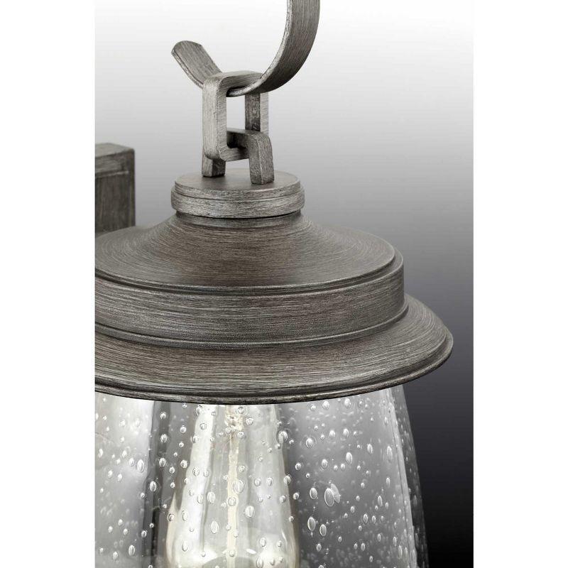 Progress Lighting Conover 1-Light Outdoor Wall Lantern in Antique Bronze with Clear Seeded Glass Shade