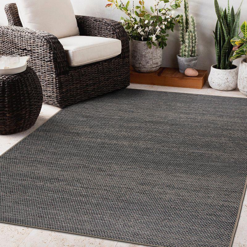 World Rug Gallery Contemporary Abstract Indoor/Outdoor Area Rug